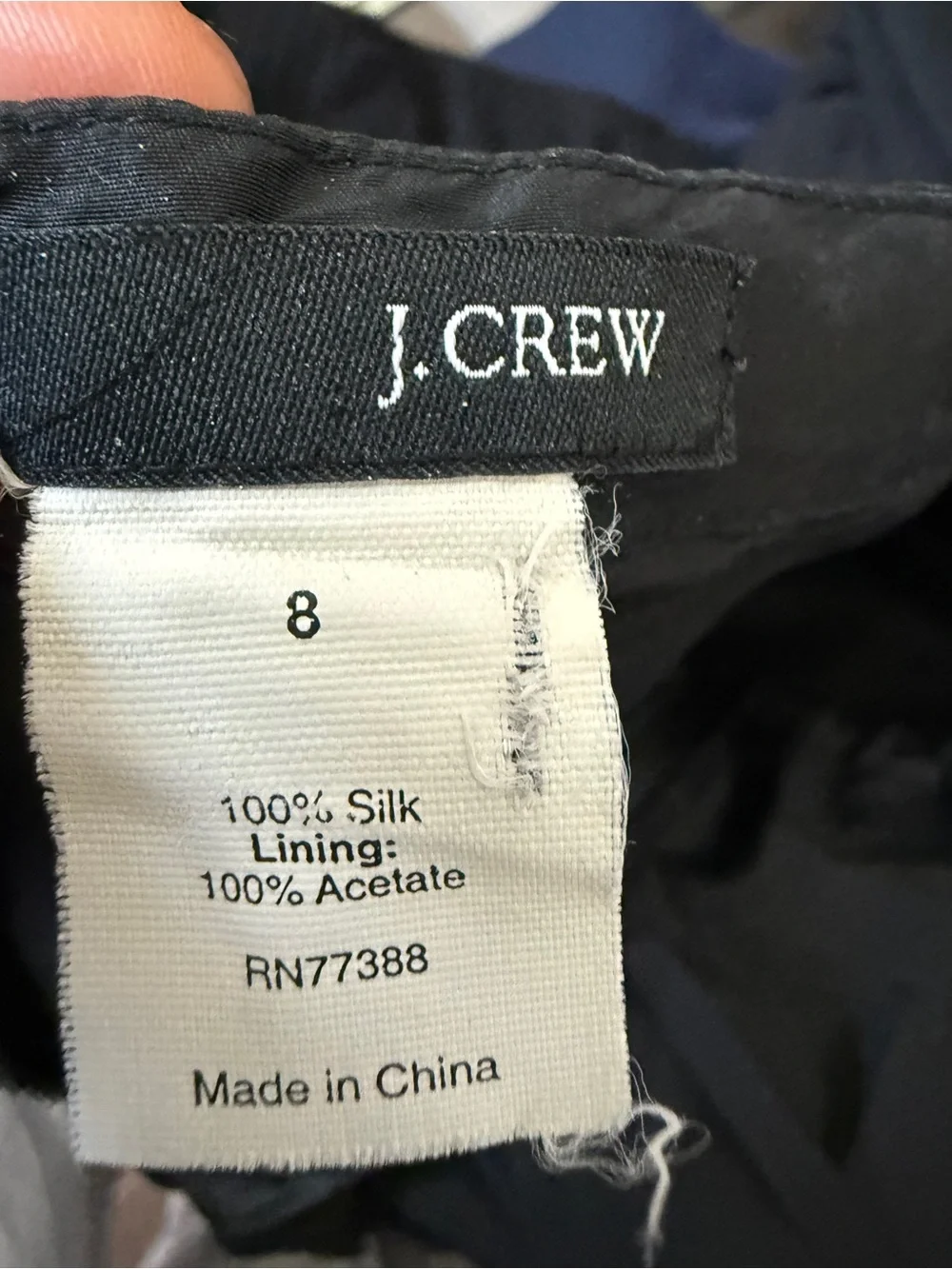 J.Crew Black 100% Silk Tiered Maxi Skirt | Taffeta | Size 8 vintage 2000’s